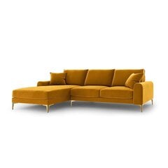 Пятиместный диван Velvet Larnite, 254x182x90 см, желтый цена и информация | Угловые диваны | 220.lv