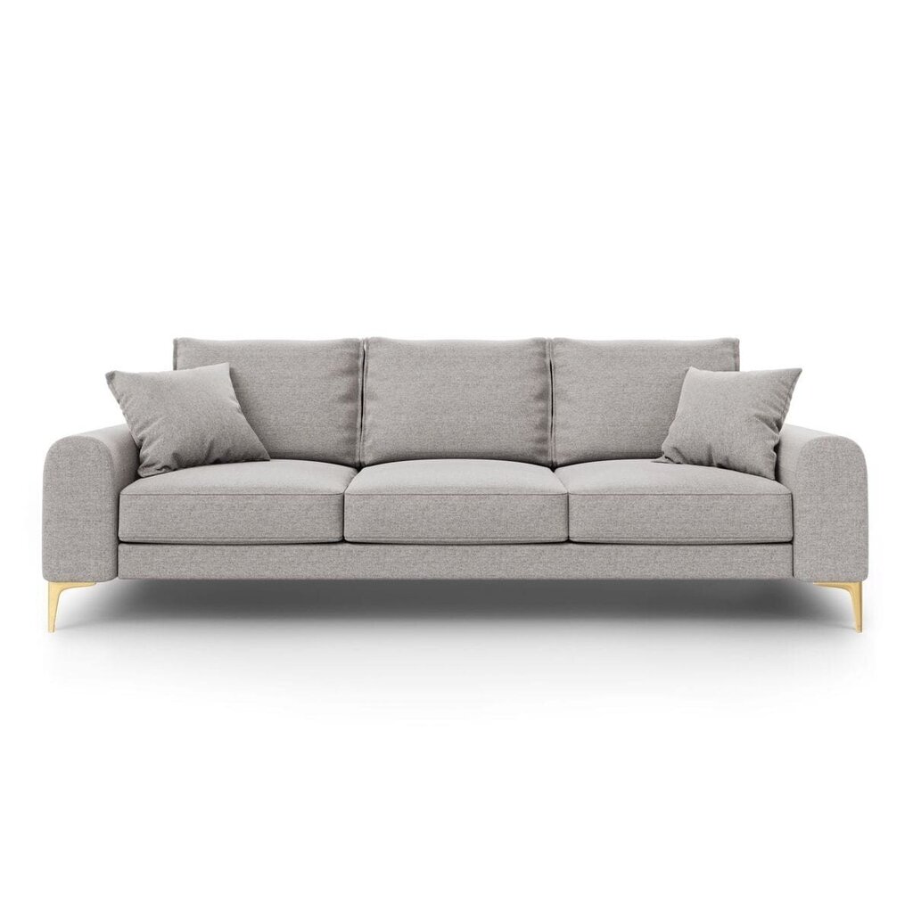 Četrvietīgs dīvāns Larnite, 237x102x90 cm, gaiši pelēks cena un informācija | Dīvāni | 220.lv