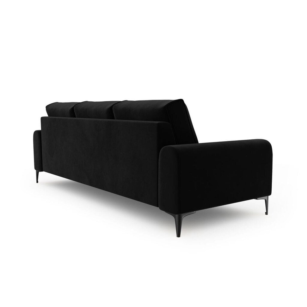 Četrvietīgs dīvāns Velvet Larnite, 237x102x90 cm, melnas krāsas cena un informācija | Dīvāni | 220.lv