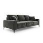 Četrvietīgs dīvāns Velvet Larnite, 237x102x90 cm, tumši pelēkas krāsas cena un informācija | Dīvāni | 220.lv