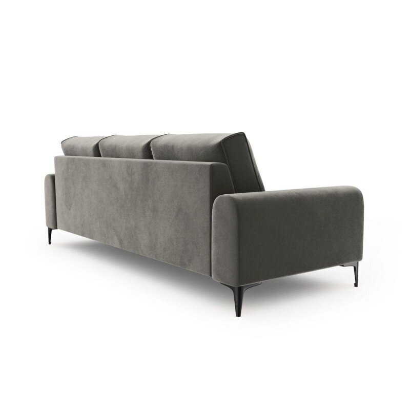 Četrvietīgs dīvāns Velvet Larnite, 237x102x90 cm, gaiši pelēkas krāsas cena un informācija | Dīvāni | 220.lv