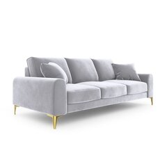 Četrvietīgs dīvāns Velvet Larnite, 237x102x90 cm, pelēks cena un informācija | Dīvāni | 220.lv