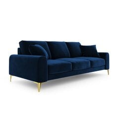 Četrvietīgs dīvāns Velvet Larnite, 237x102x90 cm, tumši zils cena un informācija | Dīvāni | 220.lv