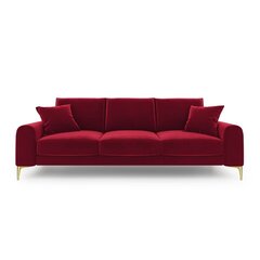 Četrvietīgs dīvāns Velvet Larnite, 237x102x90 cm, sarkans cena un informācija | Dīvāni | 220.lv