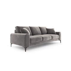 Trīsvietīgs dīvāns Velvet Larnite, 222x102x90 cm, gaiši pelēkas krāsas cena un informācija | Dīvāni | 220.lv