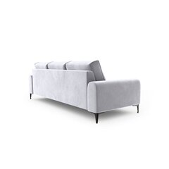 Trīsvietīgs dīvāns Velvet Larnite, 222x102x90 cm, pelēkas krāsas cena un informācija | Dīvāni | 220.lv