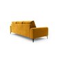 Trīsvietīgs dīvāns Velvet Larnite, 222x102x90 cm, dzeltenas krāsas cena un informācija | Dīvāni | 220.lv