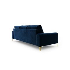 Trīsvietīgs dīvāns Velvet Larnite, 222x102x90 cm, zils cena un informācija | Dīvāni | 220.lv