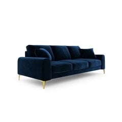 Trīsvietīgs dīvāns Velvet Larnite, 222x102x90 cm, zils cena un informācija | Dīvāni | 220.lv