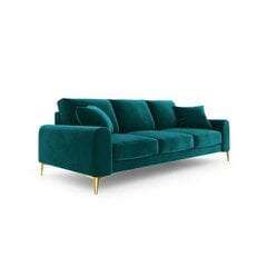 Трехместный диван Velvet Larnite, 222x102x90 см, зеленый цена и информация | Диваны | 220.lv