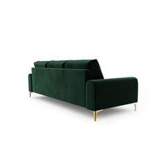 Trīsvietīgs dīvāns Velvet Larnite, 222x102x90 cm, tumši zaļš cena un informācija | Dīvāni | 220.lv