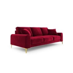 Трехместный диван Velvet Larnite, 222x102x90 см, цвет красный цена и информация | Диваны | 220.lv