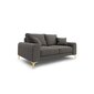 Divvietīgs dīvāns Larnite, 172x102x90 cm, tumši pelēks cena un informācija | Dīvāni | 220.lv