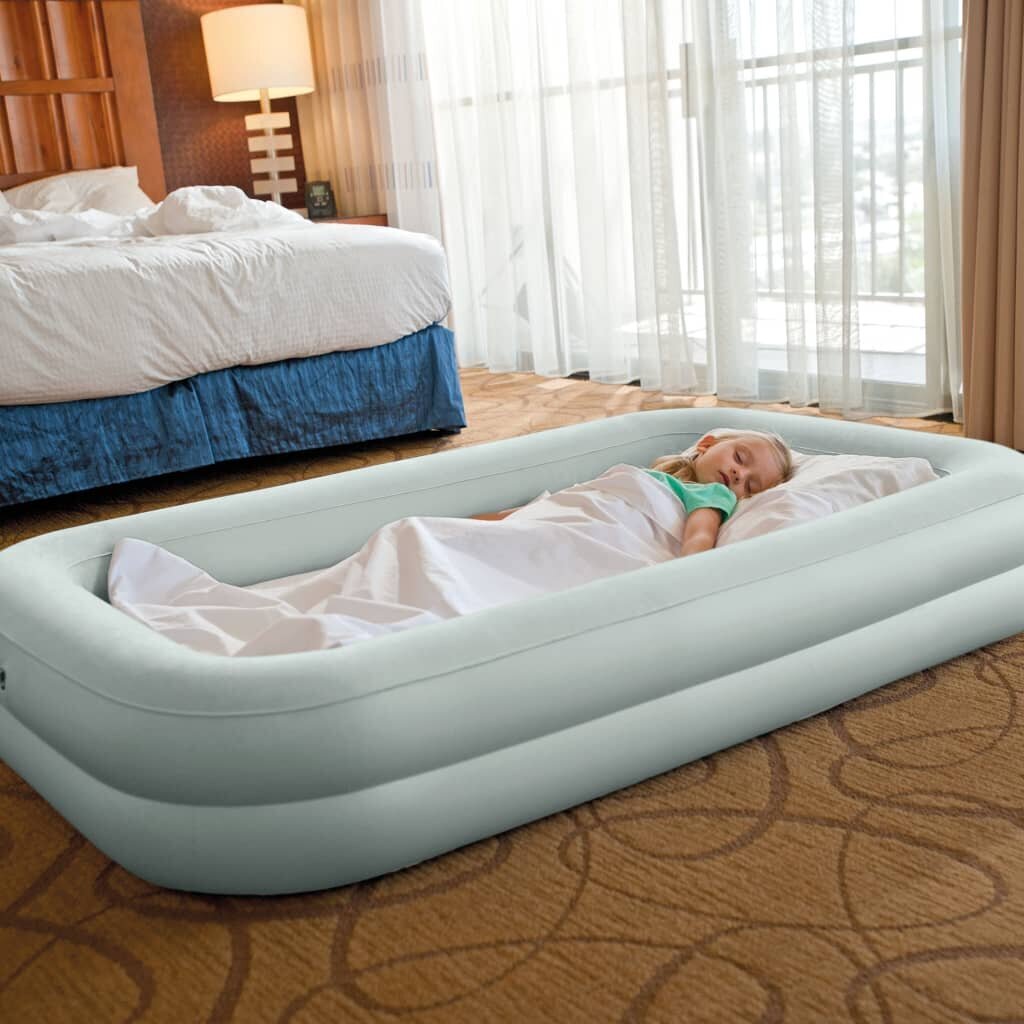 Intex piepūšamā gulta Kidz Travel Bed Set, 107x168x25 cm, 66810NP cena un informācija | Piepūšamie matrači un mēbeles | 220.lv