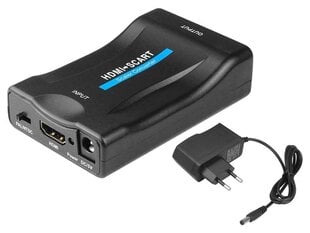 Адаптер HDMI-SCART (видео, аудио) цена и информация | Кабели и провода | 220.lv