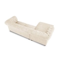 Kreisās puses stūra dīvāns Lapis, 278x150x80 cm, smilškrāsas cena un informācija | Stūra dīvāni | 220.lv