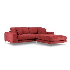 Labās puses stūra dīvāns Jog, 286x242x90 cm, sarkans cena un informācija | Stūra dīvāni | 220.lv
