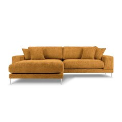 Kreisās puses stūra dīvāns Jog, 286x242x90 cm, dzeltens cena un informācija | Stūra dīvāni | 220.lv