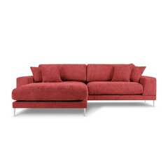 Kreisās puses stūra dīvāns Jog, 286x242x90 cm, sarkans cena un informācija | Stūra dīvāni | 220.lv
