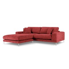 Левосторонний угловой диван Jog, 286x242x90 см, красный цена и информация | Угловые диваны | 220.lv