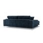 Kreisās puses stūra dīvāns Jog, 286x242x90 cm, tumši zils цена и информация | Stūra dīvāni | 220.lv