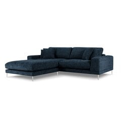 Kreisās puses stūra dīvāns Jog, 286x242x90 cm, tumši zils cena un informācija | Stūra dīvāni | 220.lv