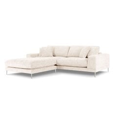 Kreisās puses stūra dīvāns Jog, 286x242x90 cm, smilškrāsas cena un informācija | Stūra dīvāni | 220.lv