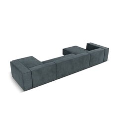 Sešvietīgs stūra dīvāns Agawa, 375x173x68 cm, zils цена и информация | Угловые диваны | 220.lv
