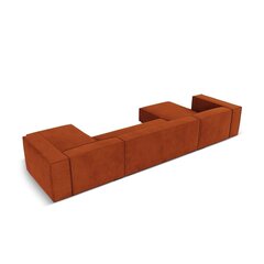 Sešvietīgs stūra dīvāns Agawa, 375x173x68 cm, sarkans cena un informācija | Stūra dīvāni | 220.lv
