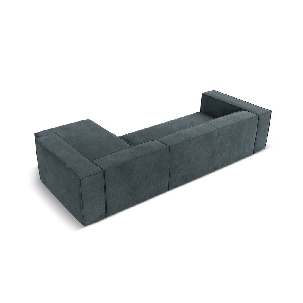 Četrvietīgs labās puses stūra dīvāns Agawa, 290x173x68 cm, zils cena un informācija | Stūra dīvāni | 220.lv