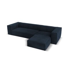 Četrvietīgs labās puses stūra dīvāns Agawa, 290x173x68 cm, tumši zils cena un informācija | Stūra dīvāni | 220.lv