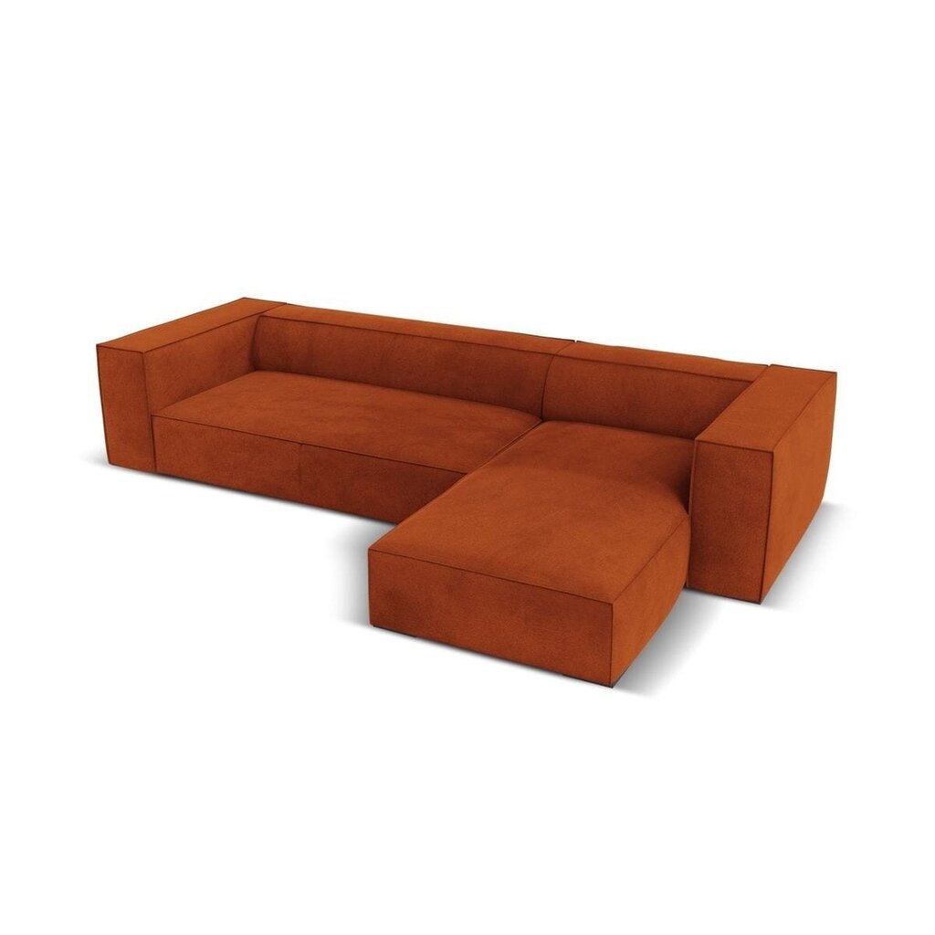 Četrvietīgs labās puses stūra dīvāns Agawa, 290x173x68 cm, sarkans cena un informācija | Stūra dīvāni | 220.lv