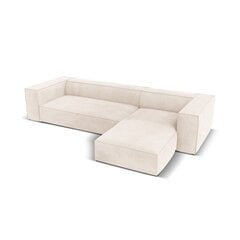 Četrvietīgs labās puses stūra dīvāns Agawa, 290x173x68 cm, smilškrāsas cena un informācija | Stūra dīvāni | 220.lv
