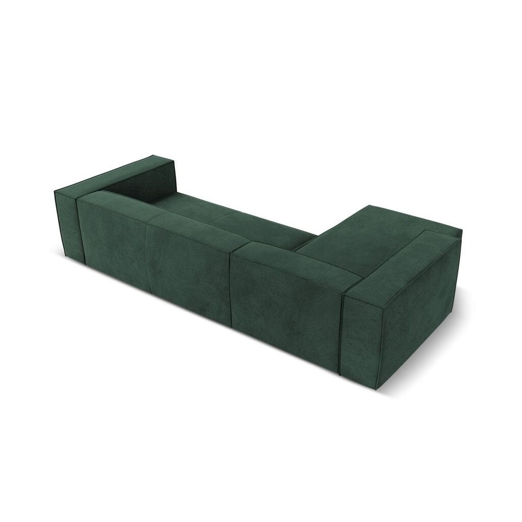 Četrvietīgs kreisās puses stūra dīvāns Agawa, 290x173x68 cm, zaļš cena un informācija | Stūra dīvāni | 220.lv