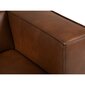 Četrvietīgs kreisās puses ādas stūra dīvāns Agawa, 290x173x68 cm, brūns цена и информация | Stūra dīvāni | 220.lv