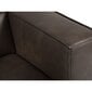 Četrvietīgs kreisās puses ādas stūra dīvāns Agawa, 290x173x68 cm, tumši brūnas krāsas cena un informācija | Stūra dīvāni | 220.lv