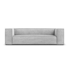 Trīsvietīgs dīvāns Agawa, 227x100x68, gaiši pelēks cena un informācija | Dīvāni | 220.lv