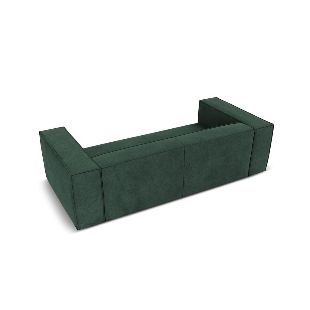 Trīsvietīgs dīvāns Agawa, 227x100x68, tumši zaļš cena un informācija | Dīvāni | 220.lv