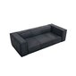 Trīsvietīgs ādas dīvāns Agawa, 227x100x68, tumši zils цена и информация | Dīvāni | 220.lv