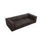 Trīsvietīgs ādas dīvāns Agawa, 227x100x68, tumši brūnas krāsas cena un informācija | Dīvāni | 220.lv