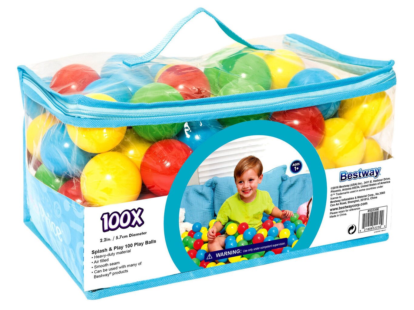 Bumbas rotaļu laukumam vai baseinam, 100 gab. цена и информация | Rotaļlietas zīdaiņiem | 220.lv