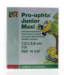 Acu plāksteris Pro Ophta Junior Maxi 7x5.9cm 5gab. cena un informācija | Brilles | 220.lv