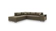 Stūra dīvāns Micadoni Home Sovite, zaļš cena un informācija | Stūra dīvāni | 220.lv