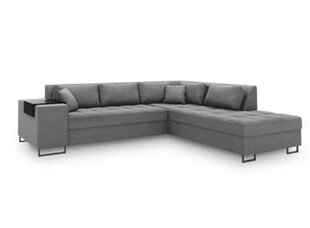 Stūra dīvāns Micadoni Home Sovite, pelēks cena un informācija | Stūra dīvāni | 220.lv