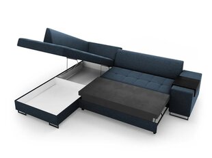 Stūra dīvāns Micadoni Home Sovite, zils cena un informācija | Stūra dīvāni | 220.lv