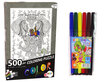 Krāsojamā puzle 500 gabaliņu, zilonis cena un informācija | Puzles, 3D puzles | 220.lv