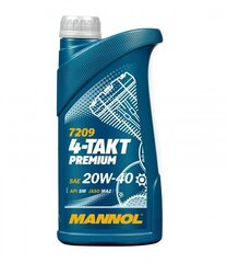 Масло Mannol 7209 4-Takt Premium 20W-40, 1 л цена и информация | Мото масла | 220.lv