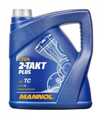 Масло моторное Mannol 7204 2-Takt Plus, 4 л цена и информация | Мото масла | 220.lv
