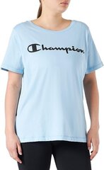 Женская футболка Champion plus size 115216-BS151-3X, голубая цена и информация | Женские футболки | 220.lv