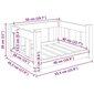 vidaXL suņu gulta, 55,5x45,5x28 cm, priedes masīvkoks, balta cena un informācija | Suņu gultas, spilveni, būdas | 220.lv